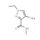 4-Amino-1-ethyl-1H-pyrazole-3-carboxylic acid methylamide - chemical structure image