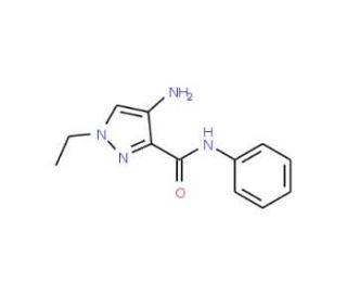 4-Amino-1-ethyl-1H-pyrazole-3-carboxylic acid phenylamide - chemical structure image