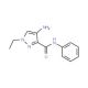 4-Amino-1-ethyl-1H-pyrazole-3-carboxylic acid phenylamide - chemical structure image