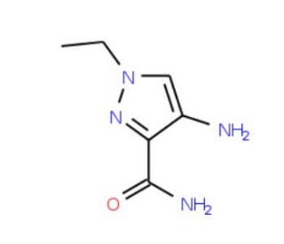 4-Amino-1-ethyl-1H-pyrazole-3-carboxylic acidamide - chemical structure image