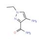 4-Amino-1-ethyl-1H-pyrazole-3-carboxylic acidamide - chemical structure image