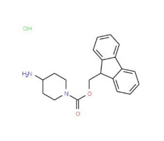 4-Amino-1-N-Fmoc-piperidine hydrochloride (CAS 811841-89-1) - chemical structure image