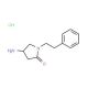4-Amino-1-phenethyl-pyrrolidin-2-one hydrochloride - chemical structure image