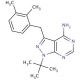 4-Amino-1-tert-butyl-3-(2,3-dimethylbenzyl)pyrazolo[3,4-d]pyrimidine - chemical structure image