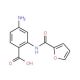 4-Amino-2-[(furan-2-carbonyl)-amino]-benzoic acid - chemical structure image