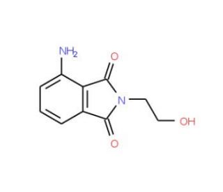 4-Amino-2-(2-hydroxy-ethyl)-isoindole-1,3-dione - chemical structure image