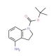 4-Amino-2,3-dihydro-indole-1-carboxylic acid tert-butyl ester (CAS 885272-42-4) - chemical structure image