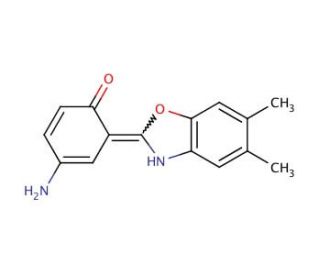 4-Amino-2-(5,6-dimethyl-benzooxazol-2-yl)-phenol (CAS 292058-24-3) - chemical structure image