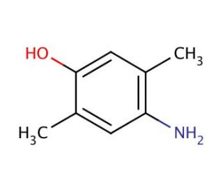4-Amino-2,5-dimethylphenol (CAS 3096-71-7) - chemical structure image