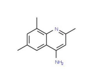 4-Amino-2,6,8-trimethylquinoline (CAS 689277-05-2) - chemical structure image