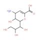 4-Amino-2,6-anhydro-3,4-dideoxy-D-glycero-D-galacto-non-2-enoic Acid (CAS 263155-12-0) - chemical structure image