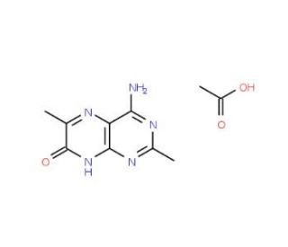 4-Amino-2,6-dimethyl-7(8H)-pteridone Acetic Acid Salt - chemical structure image