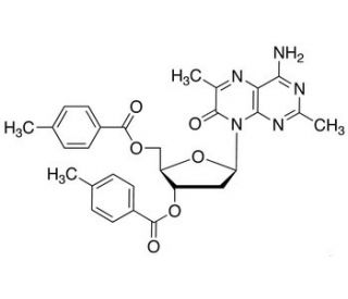 4-Amino-2,6-dimethyl-8-(2&prime;-deoxy-3&prime;,5&prime;-di-O-toluoyl-&beta;-D-ribofuranosyl)-7(8H)-pteridone - chemical structure image