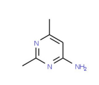 4-Amino-2,6-dimethylpyrimidine (CAS 461-98-3) - chemical structure image
