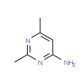4-Amino-2,6-dimethylpyrimidine (CAS 461-98-3) - chemical structure image
