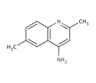 4-Amino-2,6-dimethylquinoline (CAS 342618-57-9) - chemical structure image