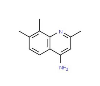 4-Amino-2,7,8-trimethylquinoline (CAS 147147-70-4) - chemical structure image