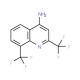 4-Amino-2,8-bis(trifluoromethyl)-quinoline (CAS 917561-99-0) - chemical structure image