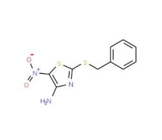 4-Amino-2-benzylthio-5-nitrothiazole - chemical structure image