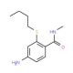 4-Amino-2-(butylthio)-N-methylbenzamide - chemical structure image