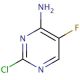 4-Amino-2-chloro-5-fluoropyrimidine (CAS 155-10-2) - chemical structure image