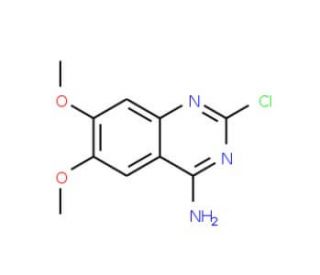 4-Amino-2-chloro-6,7-dimethoxyquinazoline (CAS 23680-84-4) - chemical structure image