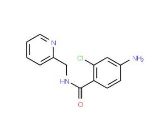 4-amino-2-chloro-N-(pyridin-2-ylmethyl)benzamide - chemical structure image