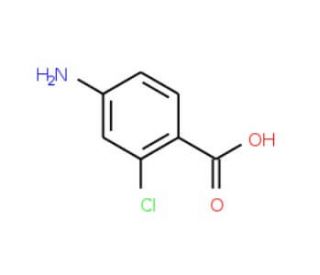 4-Amino-2-chlorobenzoic acid (CAS 2457-76-3) - chemical structure image