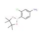 4-Amino-2-chlorophenylboronic acid, pinacol ester (CAS 877160-63-9) - chemical structure image