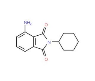 4-Amino-2-cyclohexyl-isoindole-1,3-dione - chemical structure image