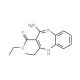 4-Amino-2-ethyl-1H-benzo[b][1,4]diazepine-3-carboxylic acid ethyl ester - chemical structure image