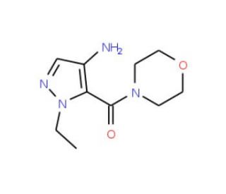 (4-Amino-2-ethyl-2H-pyrazol-3-yl)-morpholin-4-yl-methanone - chemical structure image