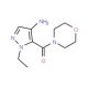 (4-Amino-2-ethyl-2H-pyrazol-3-yl)-morpholin-4-yl-methanone - chemical structure image