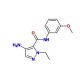 4-Amino-2-ethyl-2H-pyrazole-3-carboxylic acid (3-methoxy-phenyl)-amide - chemical structure image