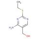 4-Amino-2-(ethylthio)-5-(hydroxymethyl)pyrimidine (CAS 98432-26-9) - chemical structure image