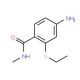 4-Amino-2-(ethylthio)-N-methylbenzamide - chemical structure image