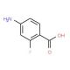 4-Amino-2-fluorobenzoic acid (CAS 446-31-1) - chemical structure image