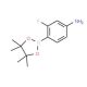 4-Amino-2-fluorophenylboronic acid pinacol ester (CAS 819057-45-9) - chemical structure image