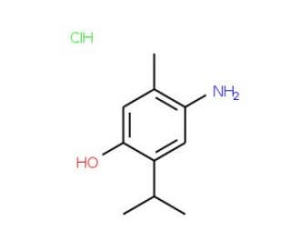 4-Amino-2-isopropyl-5-methylphenol hydrochloride (CAS 6321-11-5) - chemical structure image