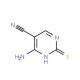 4-amino-2-mercaptopyrimidine-5-carbonitrile (CAS 16462-26-3) - chemical structure image