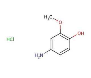 4-Amino-2-methoxyphenol Hydrochloride (CAS 4956-52-9) - chemical structure image