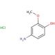 4-Amino-2-methoxyphenol Hydrochloride (CAS 4956-52-9) - chemical structure image