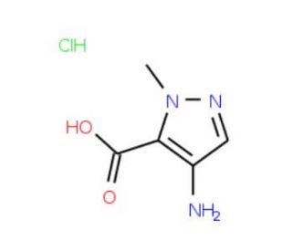 4-Amino-2-methyl-2H-pyrazole-3-carboxylic acid hydrochloride - chemical structure image