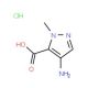 4-Amino-2-methyl-2H-pyrazole-3-carboxylic acid hydrochloride - chemical structure image