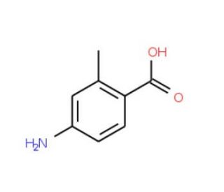 4-Amino-2-methylbenzoic acid (CAS 2486-75-1) - chemical structure image