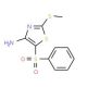 4-Amino-2-methylthio-5-(phenylsulfonyl)thiazole (CAS 117420-80-1) - chemical structure image