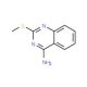 4-Amino-2-methylthio-quinazoline (CAS 63963-40-6) - chemical structure image