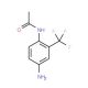 4-Amino-2-(trifluoromethyl)acetanilide (CAS 134514-34-4) - chemical structure image