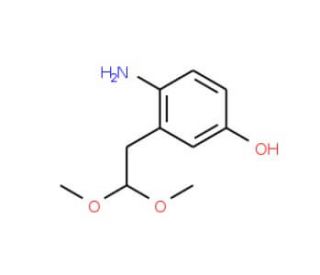 4-Amino-3-(2,2-dimethoxy-ethyl)phenol (CAS 250739-30-1) - chemical structure image