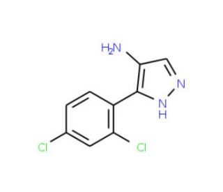 4-Amino-3-(2,4-dichlorophenyl)pyrazole (CAS 268547-51-9) - chemical structure image